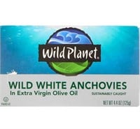 Wild White Anchovies in Olive Oil - 6 Cans/4.4oz