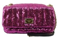 Dolce & Gabbana Pink Sequin Shoulder Bag
