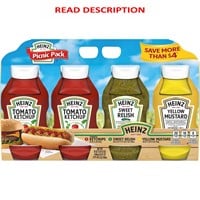 Heinz  Ketchup  Relish  Mustard  4-pack