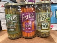 Foster's Pickled Asparagus  Carrot  and Okra