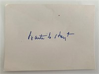 Waite Hoyte original signature