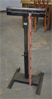 Roller work support stand, adjustable