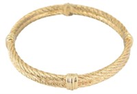 Christian Dior Gold Tone Twisted Bracelet
