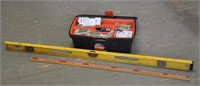 4ft. level & contents in tool box, see pics