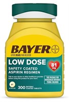 New (04/2025) Bayer Aspirin Low Dose 81 mg,