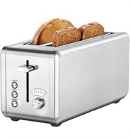 WHALL® Stainless Steel Toaster, Extra-Wide Slot