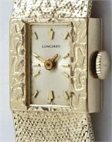 Lady's Longines, manual wind in 14K gold