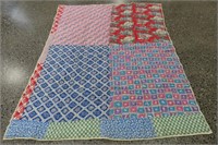 Hand Stitched Quilted Blanket