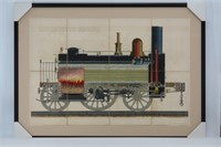 1848 John Emslie Locomotive Diagram Engraving