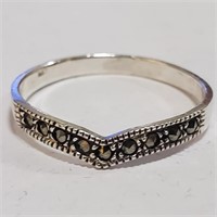 Sterling Silver Marcasite Band Ring