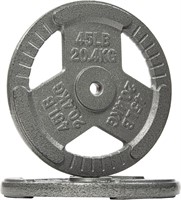 Cast Iron Weight Plate 45LB (Set of 2) 1-Inch