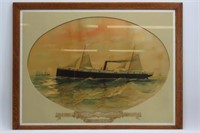 1893 Steamship Iroquois, Clyde S.S. Advertising