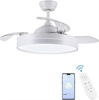 Newday 42 Retractable Ceiling Fan  APP Control