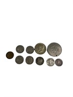 Lot of 10 Assorted US Coins