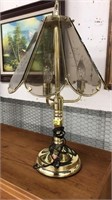 TOUCH LIGHT GLASS & METAL TABLE LAMP