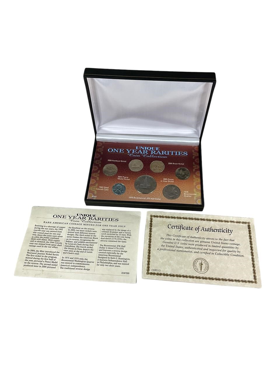 Unique One Year Rarities 7 Coin Set