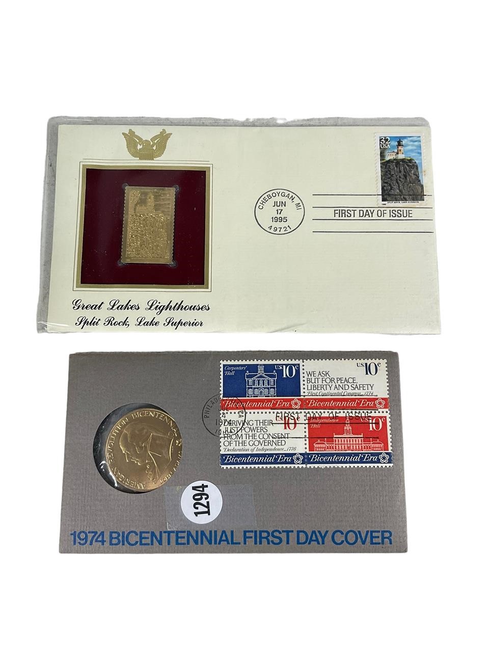 Commemorative Bicentennial Medal & Stamp