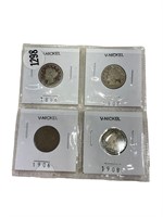 4 Liberty Head Nickels