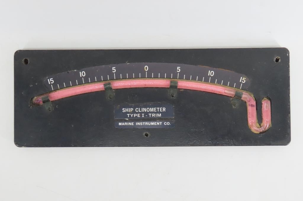 Ship Clinometer Type-1 Trim Marine Instrument Co.