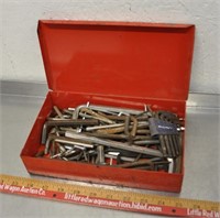 Allen keys in a small tool box