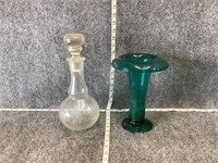 Decanter and Vase