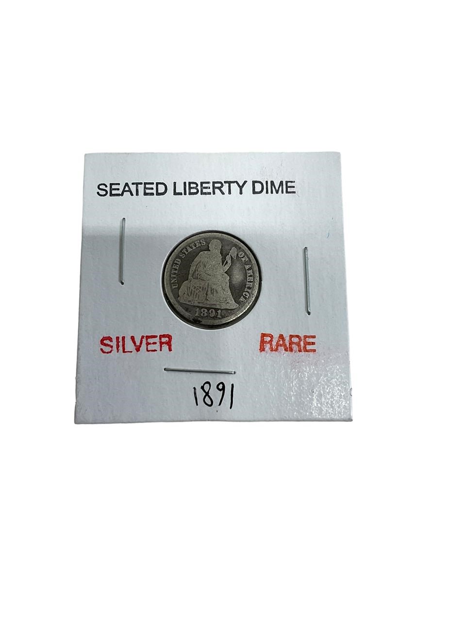 1891 US Seated Liberty Dime