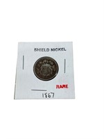 1867 US Shield Nickel