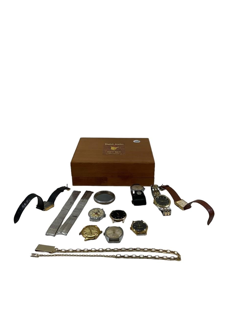 Cigar Box of Assorted Men's Watch's