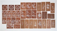 34 Japanese Katagami Stencils