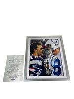 Autographed Tom Brady & Peyton Manning Photo