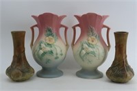Weller Baldwin & Hull Pottery Vases