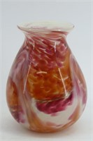 Ron Hinkle Signed Art Glass Vase, West Virginia