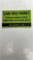 Can You Park Biz Card Size