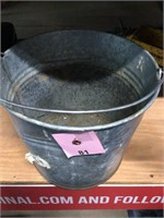 Vintage Antique Steel Bucket