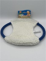 Comfy Fleece 14” Rope Disk Toy