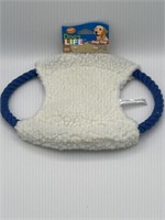 Comfy Fleece 14” Rope Disk Toy