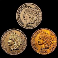 [3] Indian Head Cents [1859, 1863, 1865]