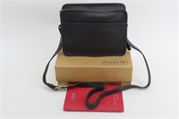 Coach Black Leather Swagger Bag