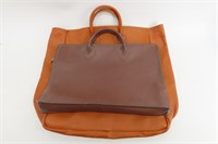 L.L. Bean Leather Tote & Laptop Bags
