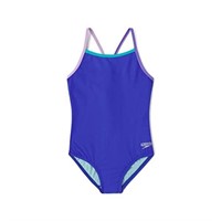 Speedo Girl's 14 Swimwear One Piece Thin Strap