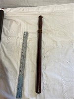 Vintage wooden police baton