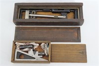 2 Starrett Tools & Wood Cases