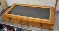 Wood display box, 36x18x5.5, see pics