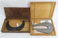 NSK & Vintage Starrett Micrometer & Cases