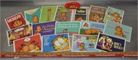 Garfield counter top advertising, postcards, note