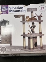 5ft Siberian Mountain Cat Plush Furniture Tower