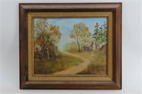 Giddings Signed Oil Painting On Canvas