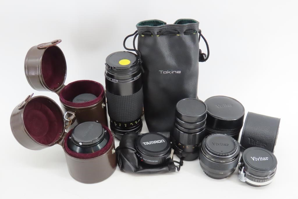 Nikon, Soliger, Tokina & Vivitar Camera Lenses