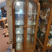 75" high 11" wide  Curio Cabinet with Light