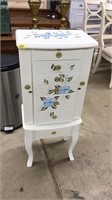 PAINTED STANDING JEWELRY BOX